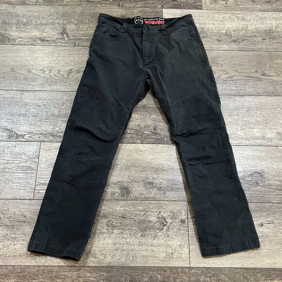 Wrangler ATG All Terrain Gear Black Double Knee Utility Pants - Men's 36x30 - Picture 1 of 11